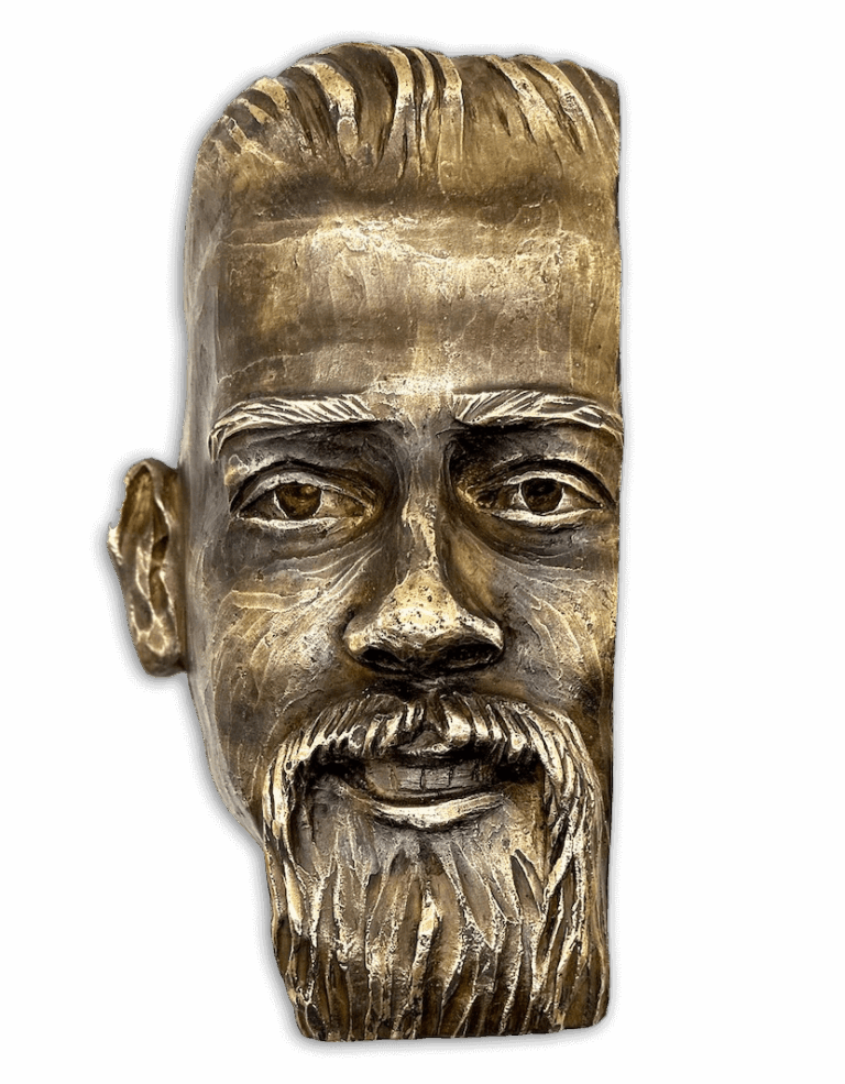 Mohammad — bronze sculpted portrait, Three Bros